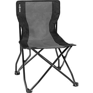 Brunner 0404035N.C20 klapstoel campingstoel met veiligheidsframe tegen kantelen, grijs/zwart
