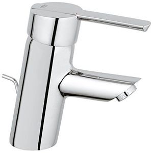 GROHE Feel - eenhandswastafelarmatuur (variabel instelbare hoeveelheidsbegrenzing, uitloop met mousseur), chroom, 32557000 zilver