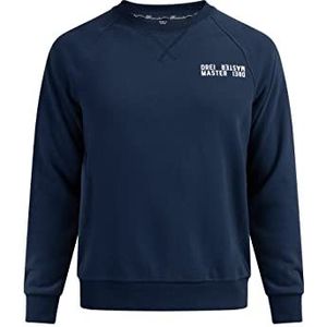 IMMY Sweatshirt voor heren met ronde hals, marineblauw, S