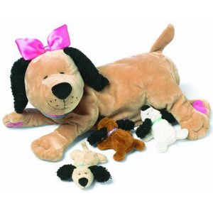 Manhattan Toy Nursing Nana Dog, het zachte pluche speelgoed voedt