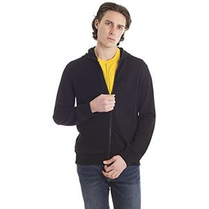 Armani Exchange Casual sweatshirt met reliëflogo, Back Line, zwart, XS