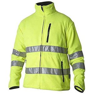 Top Swede 4642-10-09 model 4642 fleece jack met waarschuwing, geel, maat XXXL