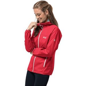 Jack Wolfskin Eagle Peak II Softshelljas voor dames, bovenkleding, Tulip red., M