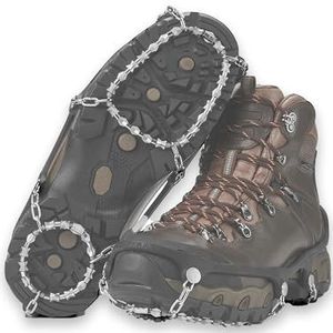 YakTrax Diamond Grip All-Surface Traction Cleats voor wandelen op ijs en sneeuw (1 paar), X-Large, zwart