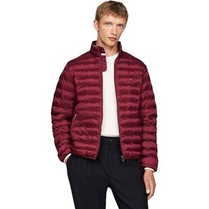 Tommy Hilfiger Opvouwbare gerecyclede overgangsjas voor heren, Paars (Deep Rouge), M