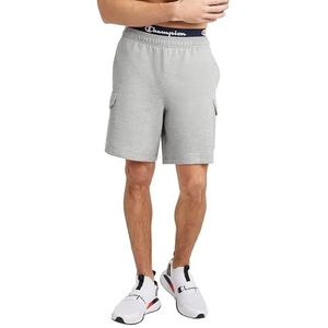 Champion Men's 8"" Powerblend Cargo Short, Left Leg C, Oxford Gray-549314, Small