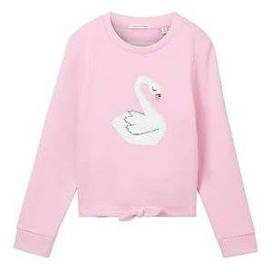 TOM TAILOR Sweatshirt voor meisjes, 35247 - Fresh Summertime Pink, 116/122 cm