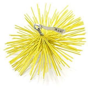 Pyro Feu 862557 schoorsteenvegerkop, nylon, 100 mm, metrische schroefdraad 12, geel