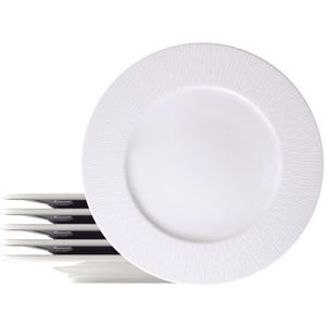 Tramontina - Santorini porseleinen platte borden, rond, 28 cm, set van 6.