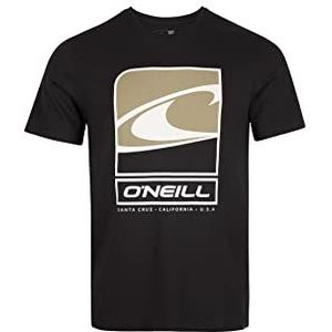 O'NEILL Tees Short Sleeve Flag Wave T-shirt, 19010 Black out, Regular (4-pack) voor heren