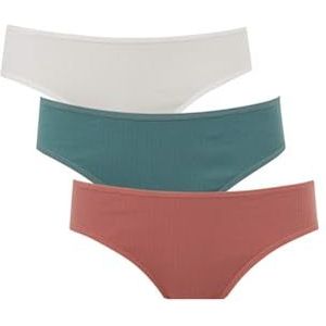 DeFacto Ondergoed Voor Vrouwen Pakket Slip Dames Ondergoed - Slipjes Voor Vrouwen, off-white, M