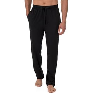 Fruit of the Loom Ademende jersey slaapbroek voor heren, Zwart, XXL