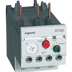 Legrand 416661 Thermisch relais RTX³40 voor contacten CTX³22 en CTX³40, geïntegreerde hulpcontacten 1NO+1NF, 0,16 A tot 0,25 A