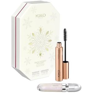 KIKO Milano Snow-Kissed Holiday Mountain Buddies Make Up Gift Set, Make-upcadeauset: 3D Hydra lipgloss en volumeverhogende mascara