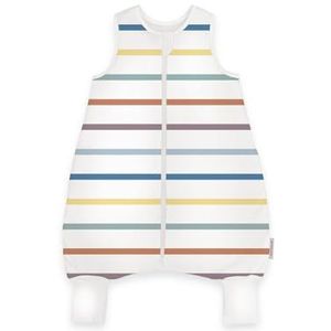 Herding Tom Tailor baby-slaapoverall, 70 cm, bovenmateriaal: 100% katoen, vulling: 100% polyester, met ritssluiting, gekleurde strepen, baby bont (multicolor)