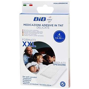 Bib Bib pleister, 10 x 7,5 cm, Xxl tnt delicate huid, 4 stuks, huidverband, 500 g