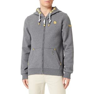 boundry Heren sweatjack 36613731-BO02, grijs melange, M, grijs melange, M