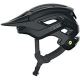 ABUS MIPS MTB-helm, cliffhanger voor veeleisende trails, met MIPS bescherming tegen stoten en grote ventilatieopeningen, voor dames en heren, mat zwart, maat M