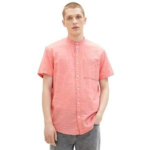 TOM TAILOR Denim Heren 1036242 hemd, 26510 Plain Red Chambray, L, 26510 - Plain Red Chambray, L