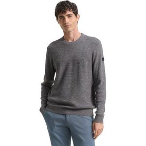 TOM TAILOR heren trui, 39292 - Grijs Multicolor Space Dye, XL