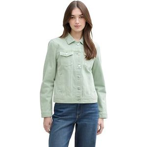 TOM TAILOR Denim Dames 1045526 Jeansjas, 13632-Fresh Mint Green, XXL, 13632 - Fresh Mint Green, XXL