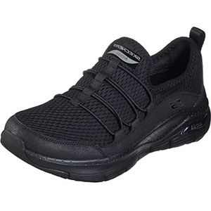 Skechers Dames Arch Fit Lucky Thoughts Sneakers, Black Mesh Trim, 38.5 EU