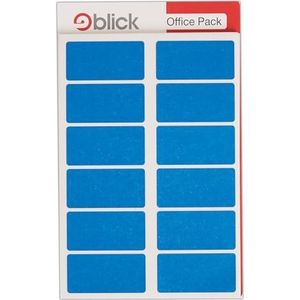 Blik etiketten (25 x 50 mm, voordeelverpakking) 320 stuks blauw