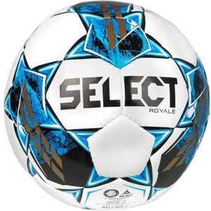 SELECT Royale V22 Voetbalbal, Wit/Blauw, Maat 5