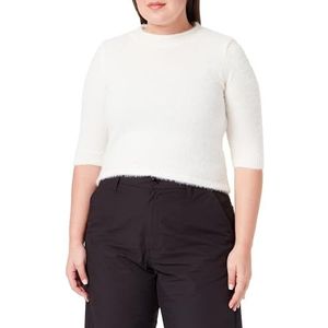 Poomi Huidvriendelijke en comfortabele gebreide trui met onderkant acryl wit maat XL/XXL, wit, XL