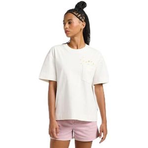 Lee Borduurwerk Pocket Tee, ecru, L