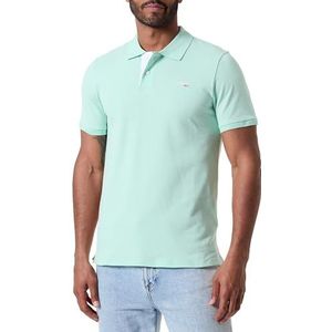 Schott NYC heren Psmilton Gekleed shirt Pastelgroen/Wit, L