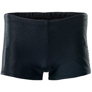 AquaWave Carbo Korte zwembroek, sportbadmode, chloorbestendig, sportief en comfortabel, ideaal voor zwemmen en baden, zwart/oranje, XL