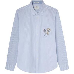 Springfield Herenhemd, staalblauw, maat L