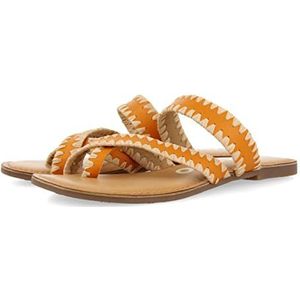 GIOSEPPO Goias damessandalen van leer, oranje, Oranje, 36 EU