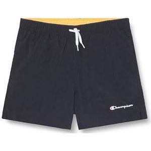 Champion Legacy Icons Strandshorts B - Crinkle Taslon Small Script Logo Shorts, zwart, 15-16 jaar kinderen en jongens SS24, Zwart, 15-16 Jaar