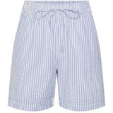 PIECES - PCSally - Broek - Lichtblauw/Wit - Katoen - High Waist