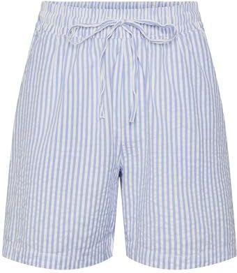 PIECES - PCSally - Broek - Lichtblauw/Wit - Katoen - High Waist