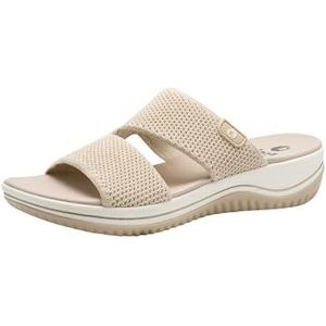 Jana Slippers 8-27270-43 H-breedte, beige-goud, 36 EU