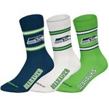 Huddle Sokken ' NFL Seattle Seahawks Crew '  navy / limoen / wit