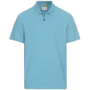 camel active Poloshirt met korte mouwen voor heren, regular fit, van puur katoen, lichtblauw, M