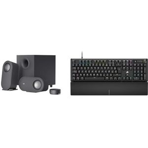 Logitech Z407 Bluetooth-computerspeakers met & CORSAIR K70 Core RGB Mechanisch Gaming