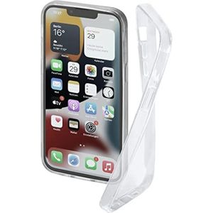 Hama Telefoonhoes voor Apple iPhone 14 ""Crystal Clear"" (doorzichtige iPhone 14 hoes van TPU, flexibele beschermhoes, telefoonbescherming met anti-slip oppervlak) transparant
