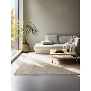 Hanse Home Jute tapijt, natuurlijk woonkamertapijt, handgeweven en milieuvriendelijk, boho-natuurlijke vezels, jute tapijt voor woonkamer, slaapkamer, eetkamer, hal, keuken, natuurgrijs bruin, 160 x