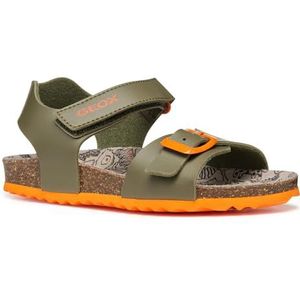 Geox J Ghita B Sandaal voor jongens, Militaire Oranje, 4.5 UK