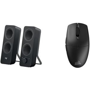 Logitech Z207 Bluetooth® Computer & CORSAIR M55 WIRELESS Lichtgewicht FPS Gaming