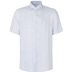 Seidensticker Men's Regular Fit Shirt met korte mouwen, lichtblauw, 39, lichtblauw, 39
