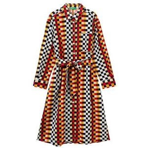 United Colors of Benetton dames jurk, meerkleurige afbeeldingen 67n, M