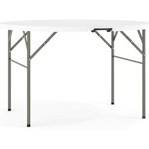 Flash Furniture 121,72 cm ronde dubbele opvouwbare graniet witte klaptafel van kunststof