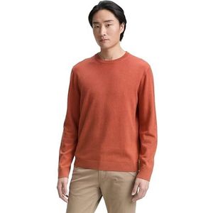 Tom Tailor - Regular Fit - Gebreide Pullover - Mêlee - Zuiver Katoen