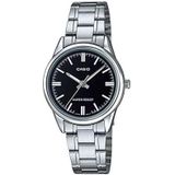 Casio Elegant horloge LTP-V005D-1A, Zwart, Klassiek